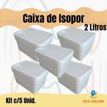Caixas De Isopor Eps 2 Litros Kit 5 Unid Sorvetes E Gelatos