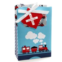 Caixas de lembrancinhas de festa Big Dot of Happiness Railroad Party Crossing Caixas de lembrancinhas de festa Big Dot of Happiness Railroad Party Crossing