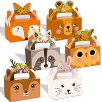 Caixas de lembrancinhas de festa Tevxj Woodland Animals Baby Shower x24