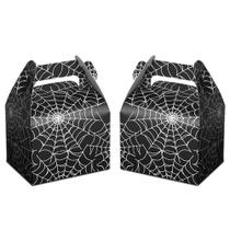 Caixas de lembrancinhas de Halloween Hxezoc Large Black Spider Web x36