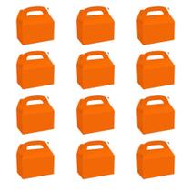 Caixas de lembrancinhas para festas Namhcir Orange, pacote com 12, 16x9x10cm Caixas de lembrancinhas para festas Namhcir Orange, pacote com 12, 16x9x10cm