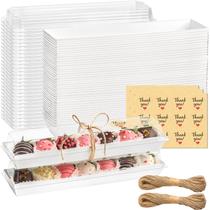 Caixas de morango Kucoele, caixas de macaron descartáveis, pacote com 25