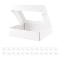 Caixas de padaria BAKIPACK 25 caixas de biscoitos 25x20x6cm com janela