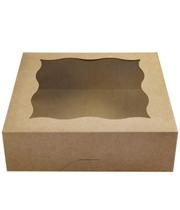 Caixas de padaria CHERRY 23x23x8cm com janela de PVC para tortas e biscoitos Caixas de padaria CHERRY 23x23x8cm com janela de PVC para tortas e biscoitos