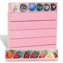 Caixas de padaria JCXGRVC Strawberry, pacote com 15, 30,5x5,7x5 cm Caixas de padaria JCXGRVC Strawberry, pacote com 15, 30,5x5,7x5 cm