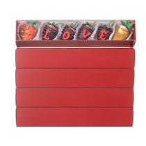 Caixas de padaria JCXGRVC Strawberry, pacote com 15 30,5x5,7x5cm Caixas de padaria JCXGRVC Strawberry, pacote com 15 30,5x5,7x5cm