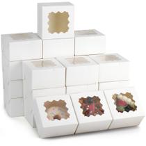 Caixas de padaria LotFancy 60 unidades com janela, cupcakes de 10 x 10 x 6 cm