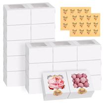 Caixas de padaria WINKIO 48 unidades com janela de 10x10x6cm para biscoitos