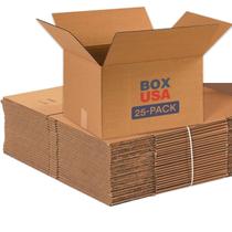 Caixas de papelão BOX USA Medium 16L x 13L x 10H Pacote com 25