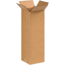 Caixas de papelão ondulado BOX USA 8x8x24cm de altura, pacote com 25 Caixas de papelão ondulado BOX USA 8x8x24cm de altura, pacote com 25