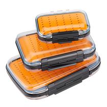 Caixas de pesca com mosca Gonex impermeáveis leves, laranja Caixas de pesca com mosca Gonex impermeáveis leves, laranja