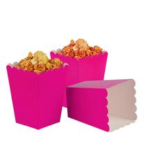 Caixas de pipoca AimtoHome Hot Pink, pacote com 24