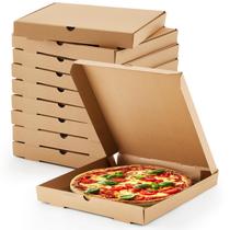 Caixas de pizza Fullhawl Kraft corrugado 14x14x5cm 10 unidades