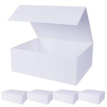 Caixas de presente Aimyoo Magnetic White, pacote com 5, 35x23x11cm Caixas de presente Aimyoo Magnetic White, pacote com 5, 35x23x11cm