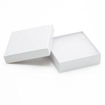 Caixas de presente de joias Magicool, pacote de 40, 9x9x2,5 cm, papelão branco