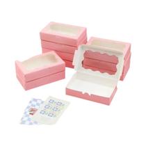 Caixas De Presente De Papel Kraft 20pcs Com Janela Transparente Para Embalagem De Doces E Bolos