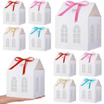 Caixas de presente Engrowtic, 25 conjuntos, em forma de casa média, 14x12x10cm Caixas de presente Engrowtic, 25 conjuntos, em forma de casa média, 14x12x10cm