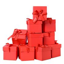 Caixas de presente GP SUP Red Kraft 12 unidades 15x15x15 cm Caixas de presente GP SUP Red Kraft 12 unidades 15x15x15 cm