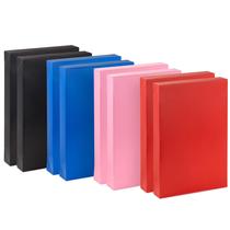 Caixas de presente Hallmark Medium com tampas 8 caixas de camisa (vermelha, rosa, azul, preta)