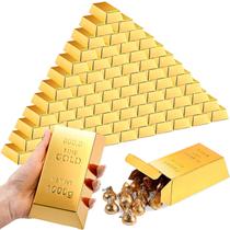 Caixas de presente Honoson Gold Bar 14x8x4 cm Party Favor 150 unidades