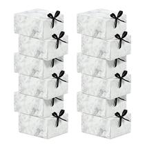 Caixas de presente HUAPRINT Marble com tampas 20x20x10cm 12 conjuntos Kraft Caixas de presente HUAPRINT Marble com tampas 20x20x10cm 12 conjuntos Kraft