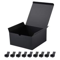 Caixas de presente JINMING 10 pretas foscas 20x20x10cm para presentes leves