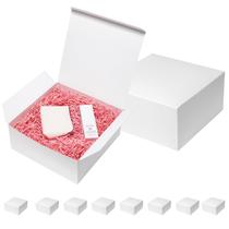 Caixas de presente Mefleet 30x30x13 cm brancas, pacote com 10 tampas Caixas de presente Mefleet 30x30x13 cm brancas, pacote com 10 tampas