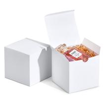 Caixas de presente MESHA 10x10x10 cm, papel kraft branco, 50 unidades a granel Caixas de presente MESHA 10x10x10 cm, papel kraft branco, 50 unidades a granel