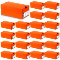 Caixas de presente Mini Shoe Fullhawl, 20 conjuntos para lembrancinhas, laranja