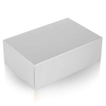 Caixas de presente NEWSNOW 23x15x8 cm, pacote com 10, prata