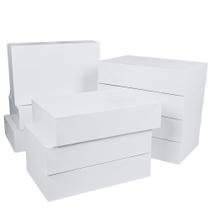 Caixas de presente NUJOVI extra grandes para presentes brancas 11x17x10cm Caixas de presente NUJOVI extra grandes para presentes brancas 11x17x10cm