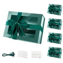 Caixas de presente PACKQUEEN Easter Green com janela 24x17,5x10cm 5p