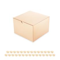 Caixas de presente PACKQUEEN, pacote com 30, 15x15x10 cm, ouro brilhante Caixas de presente PACKQUEEN, pacote com 30, 15x15x10 cm, ouro brilhante