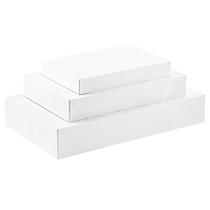 Caixas de presente para todos os dias, pacote com 12 caixas brancas com tampas, tamanhos variados