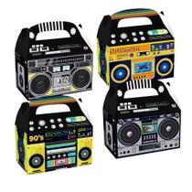 Caixas de presente Retro Boombox 12 peças com alça 16x9,5x9,5cm