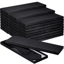 Caixas de Presente Shinylin 24 Unidades 36x11x2cm Caixas Pretas para Gravatas