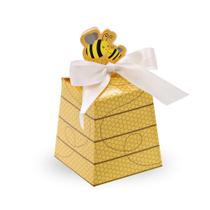 Caixas de presente SumDirect Paper Beehive Bumble Bee 50 unidades com fitas