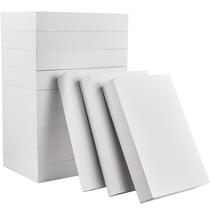 Caixas de presente SUNCOLOR, pacote com 12, brancas, extra grandes, 43x28x7cm