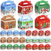 Caixas de presentes de Natal Dunzoom, 24 peças, 16x9x9 cm, doces
