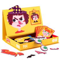 Caixas de quebra-cabeça magnético Magnet Toi Kids com tabuleiro de jogo