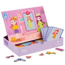 Caixas de quebra-cabeça magnético TOI Kids Magnet Toys Princess
