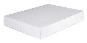 Caixas de rosquinhas SCT 15 x 11,5 x 2,25 cm Papel branco 100/cartão Caixas de rosquinhas SCT 15 x 11,5 x 2,25 cm Papel branco 100/cartão