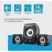 Caixas de som 14w usb/p2 graves pto - Multilaser