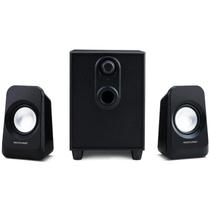 Caixas de Som 2.1 Com Subwoofer 20w Rms - Conexão P2 - Controle de Volume e Graves Bivolt Preto - Sp377 - Multilaser