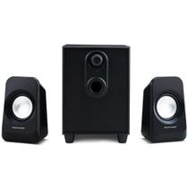 Caixas De Som 2.1 Com Subwoofer 20w Rms - Conexão P2 - Controle De Volume E Graves Bivolt Preto - Sp377