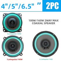 Caixas De Som Coaxiais Universais Para Carro 2PCS 4 5 6.5 Polegadas HiFi Subwoofer Automotivo Música Caixas De Som Coaxiais Universais Para Carro 2PCS 4 5 6.5 Polegadas HiFi Subwoofer Automotivo Música