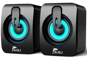 Caixas de Som de Computador NJSJ 2.0 com Fio - USB e Controle de Volume Caixas de Som de Computador NJSJ 2.0 com Fio - USB e Controle de Volume