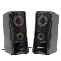 Caixas de som usb ultra led 3w luzes rgb dinamico
