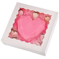 Caixas de torta Tcoivs, pacote com 20, 25,5 cm x 25,5 cm x 6,4 cm (brancas)