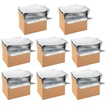 Caixas de transporte isoladas Simple Deluxe, pacote com 8, com forro, 12x10x7